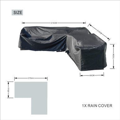 Waterproof L-Shaped Outdoor Sofa Cover RC-26L/27L – Heavy Duty, All-Season Protection