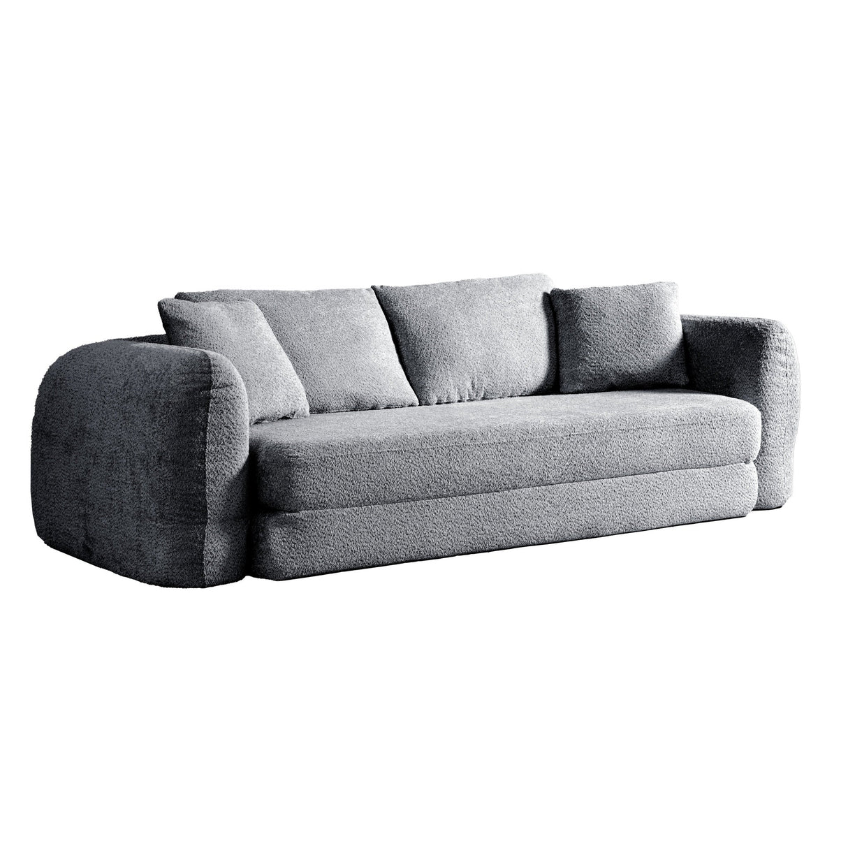 SOFTY Compressed Pull-Out Sofa Bed - Grey