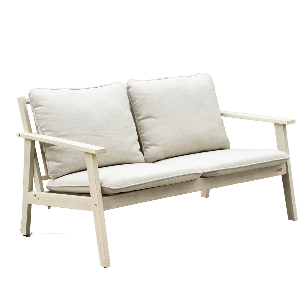 Solid Wood 2-seater Sofa