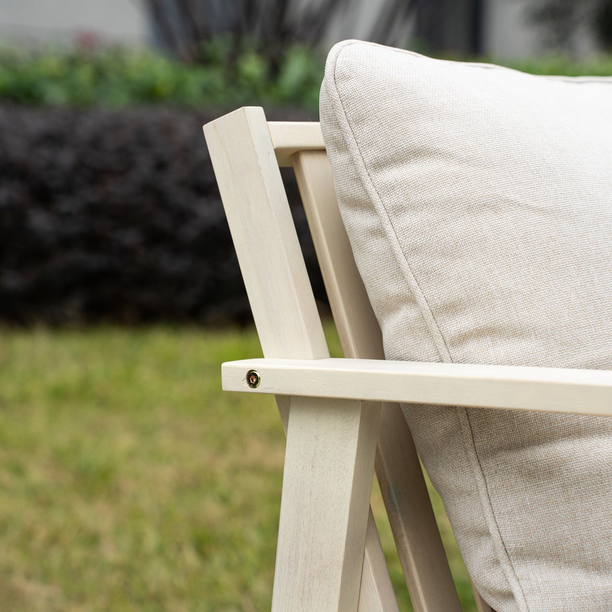 Solid Wood 2-seater Sofa