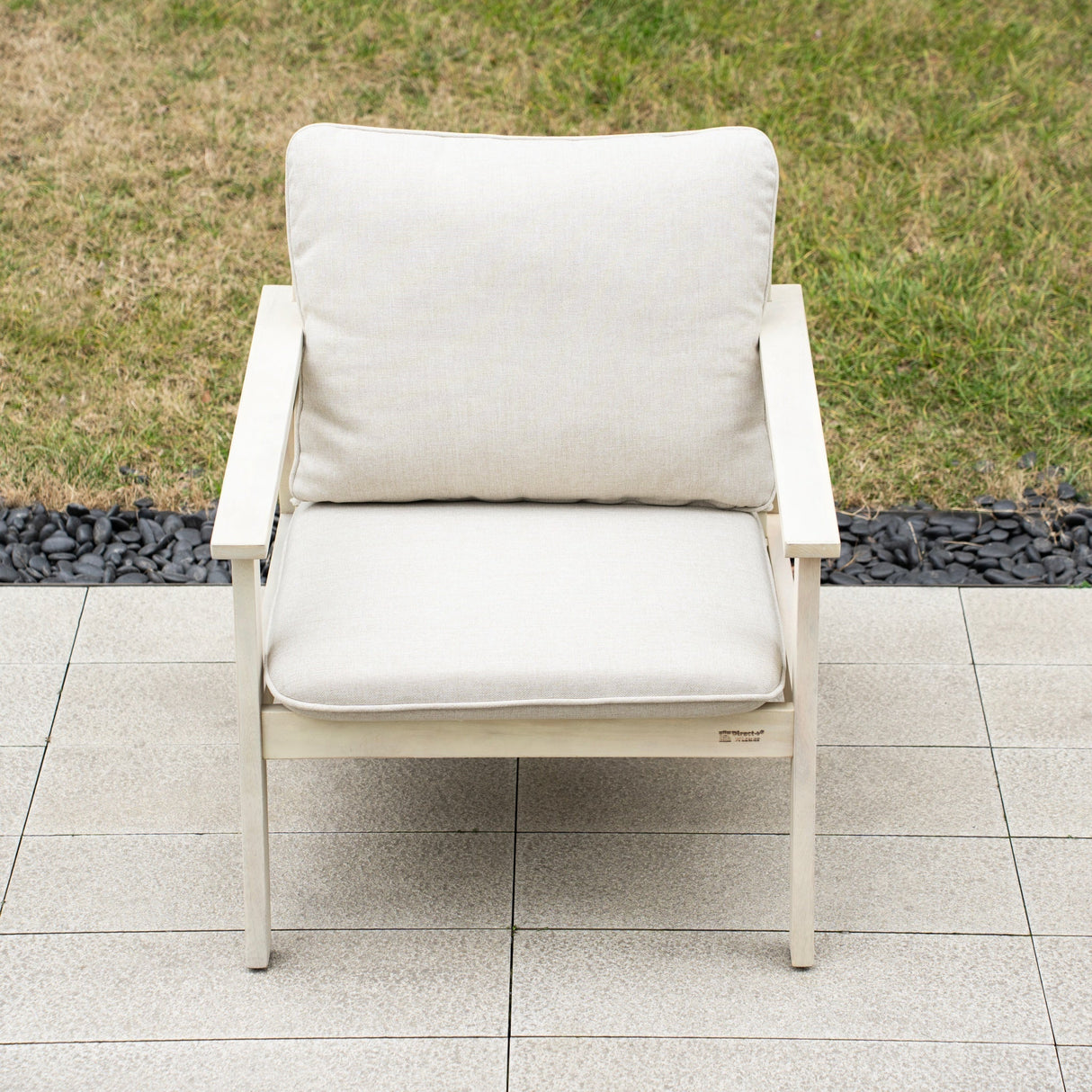 Solid Wood Single Seater Sofa Set of 2