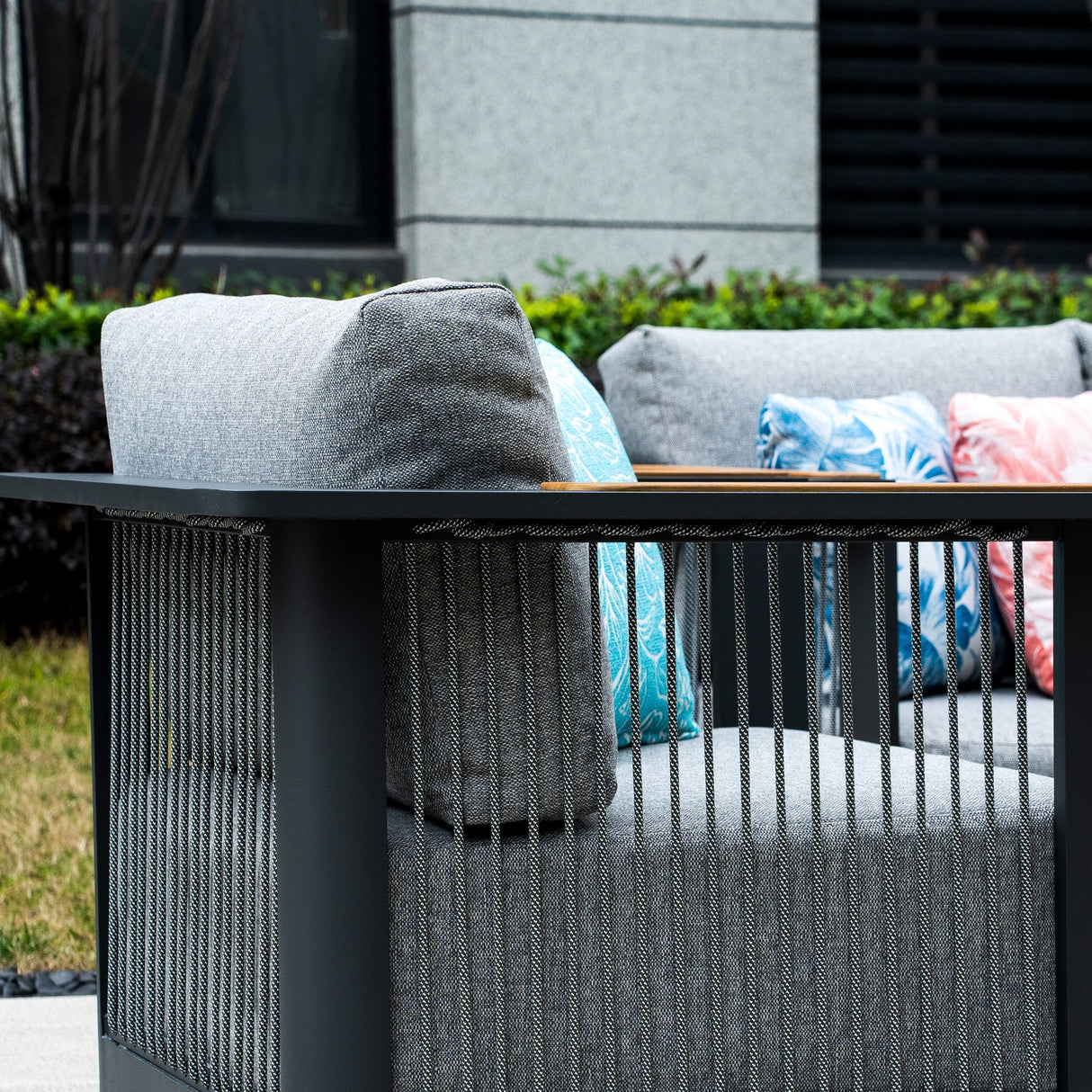 TALARA 5-Seater Aluminium Outdoor Sofa Set - 3 Pieces