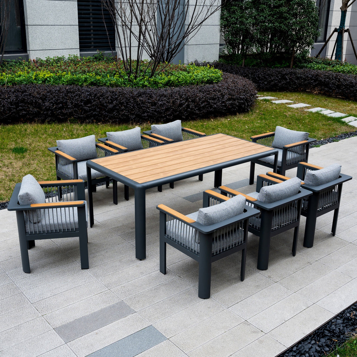 TALARA Aluminium Outdoor Dining Set (8-Seater)
