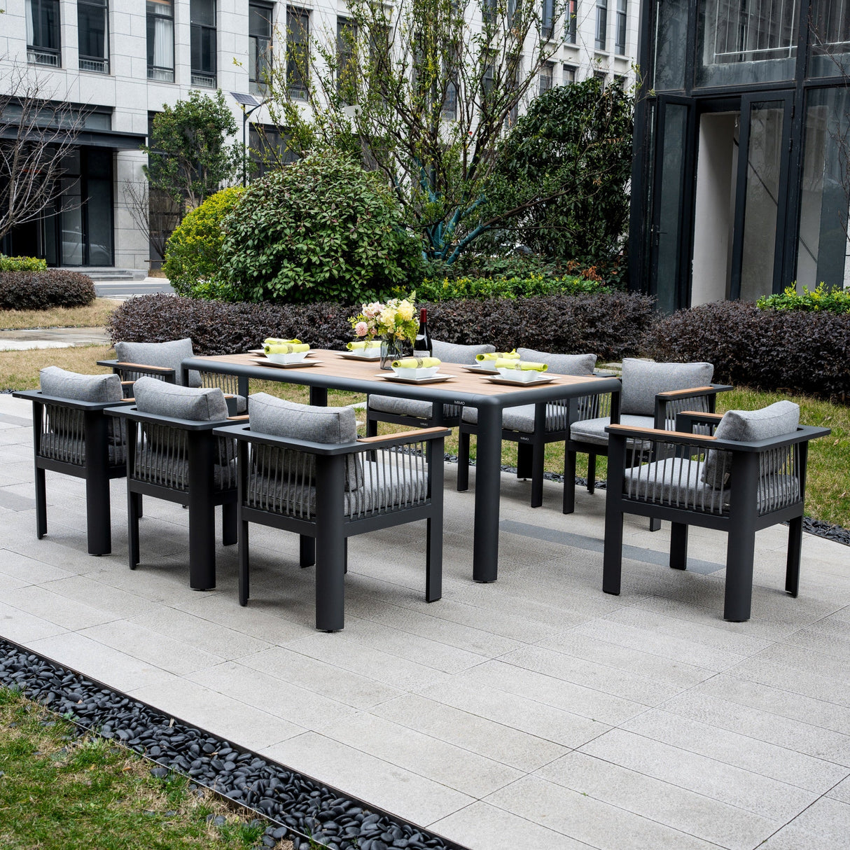 TALARA Aluminium Outdoor Dining Set (8-Seater)