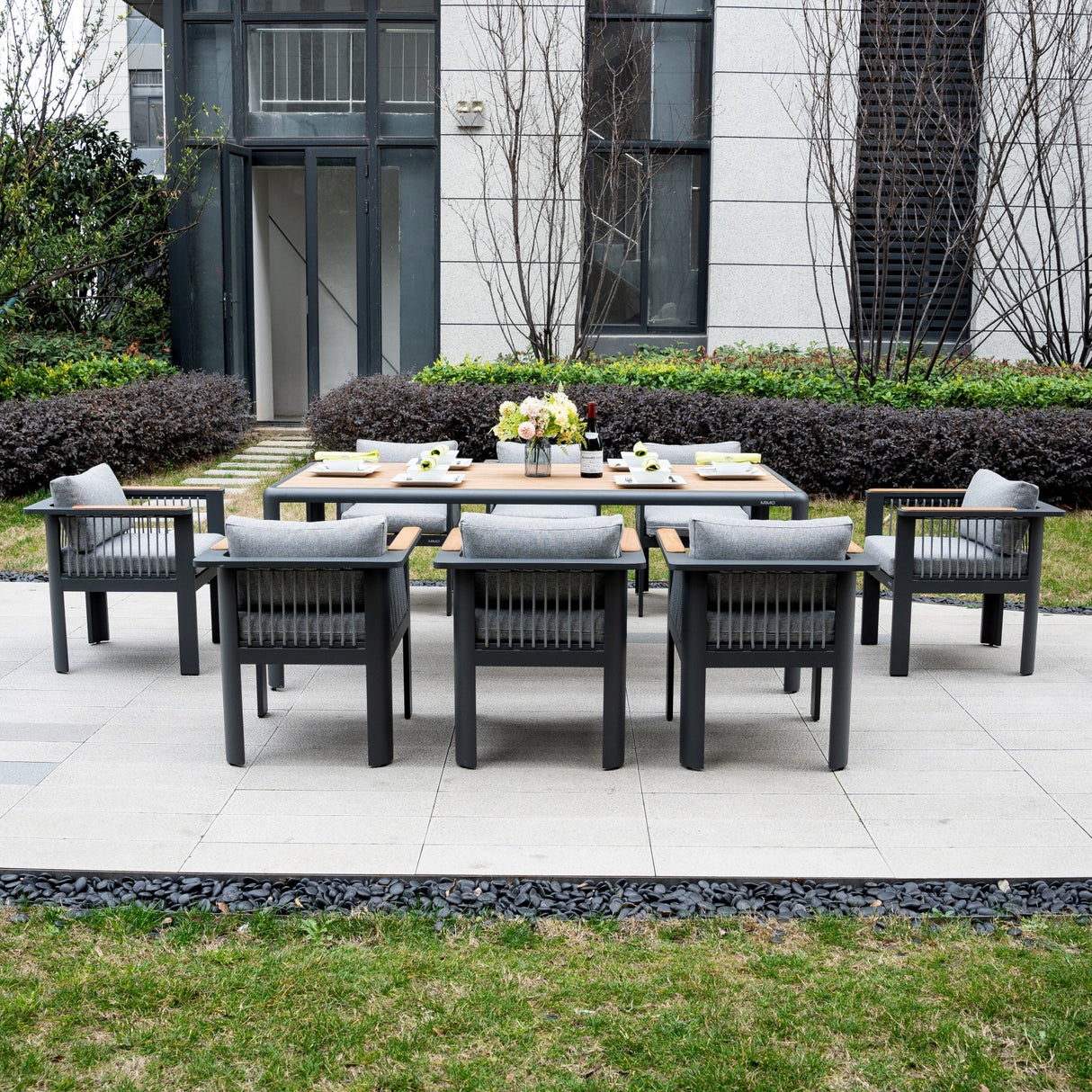 TALARA Aluminium Outdoor Dining Set (8-Seater)