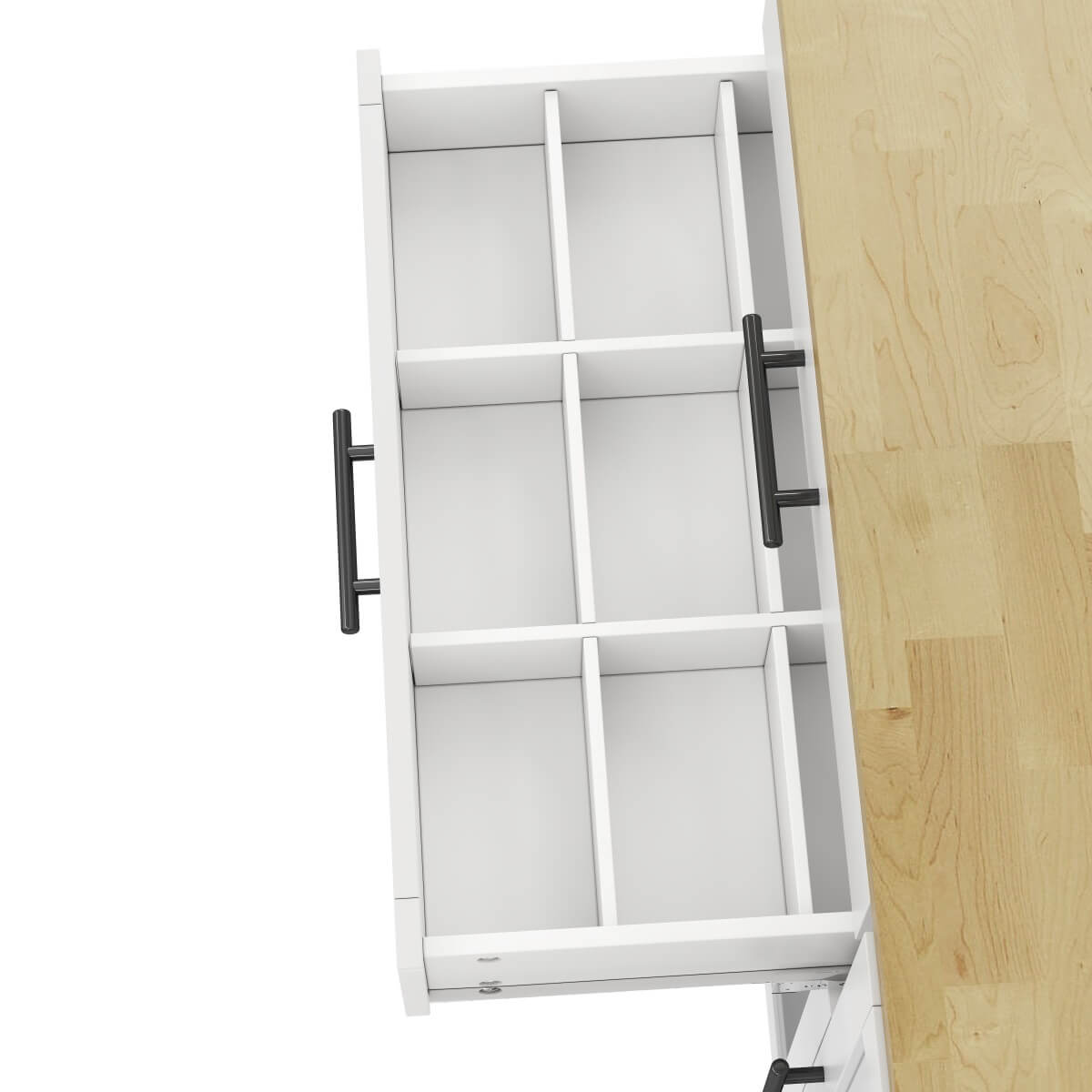 Kitchen Island Trolley - Foldable Worktop, Storage Shelves, Drawer, Wheels