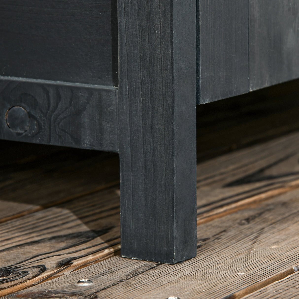 Garden Shed 4-Tier with 3 Shelves, Lockable 2 Doors - Grey