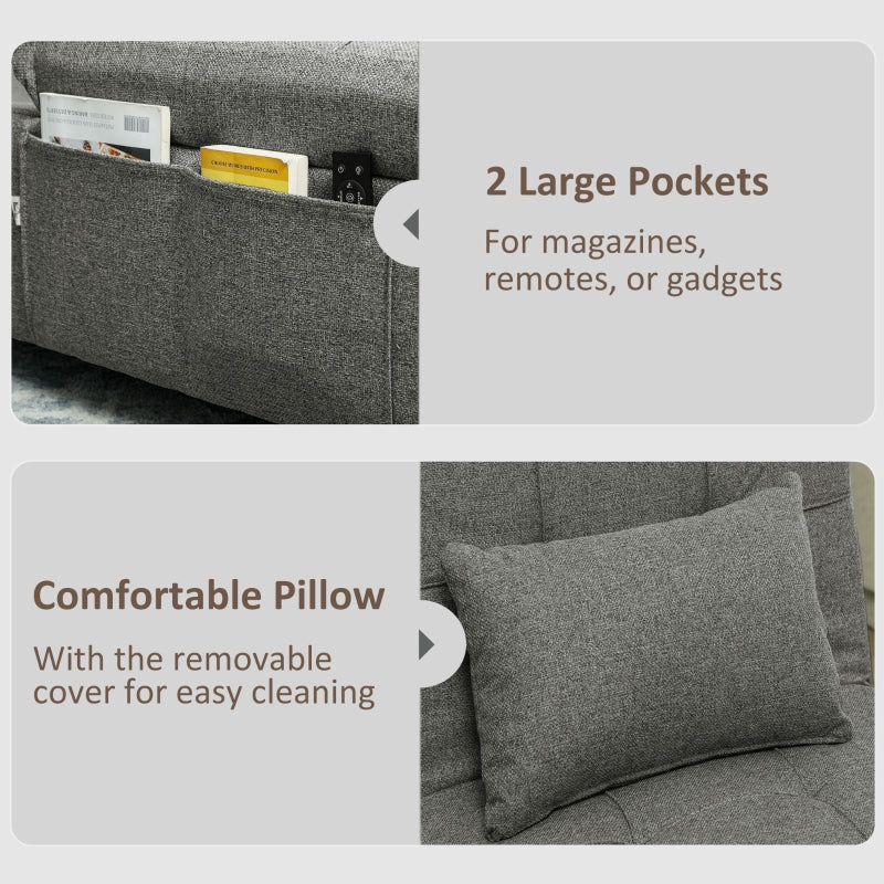 Four-In-One Sleeper Chair - Dark Grey