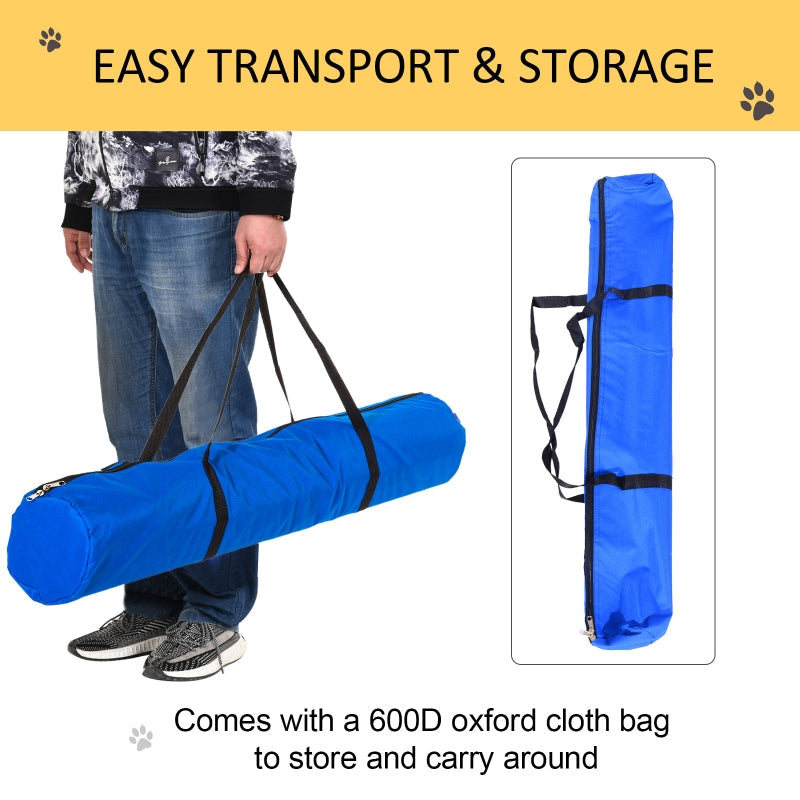 Pet Agility Training Equipment Dog Play Run Obedience Set Adjustable Poles