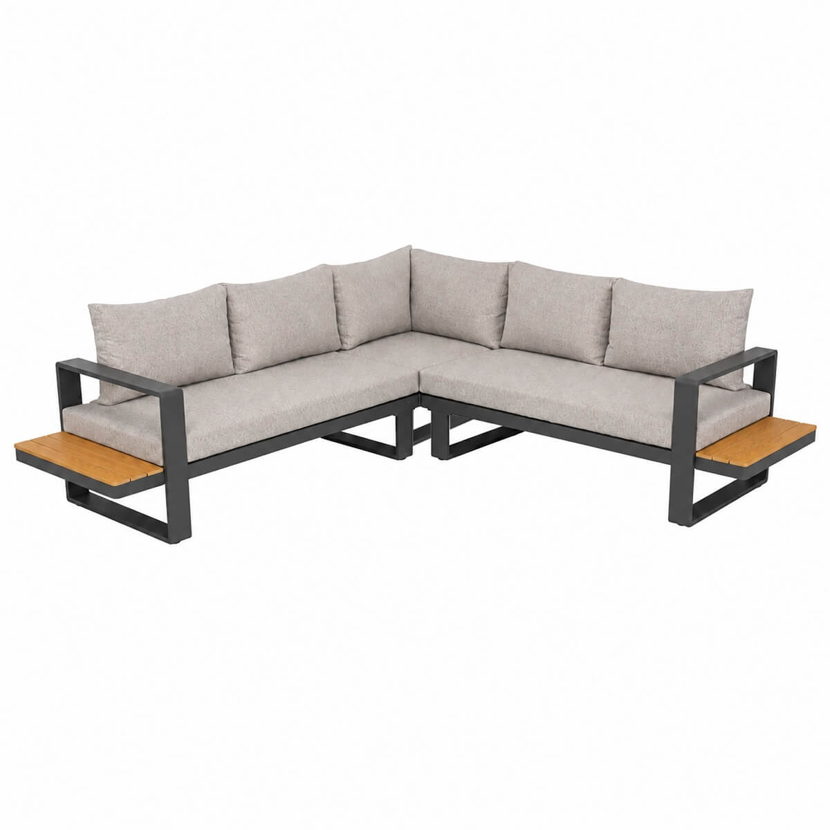 ARVIA Aluminum L-Shape Corner Sofa Set