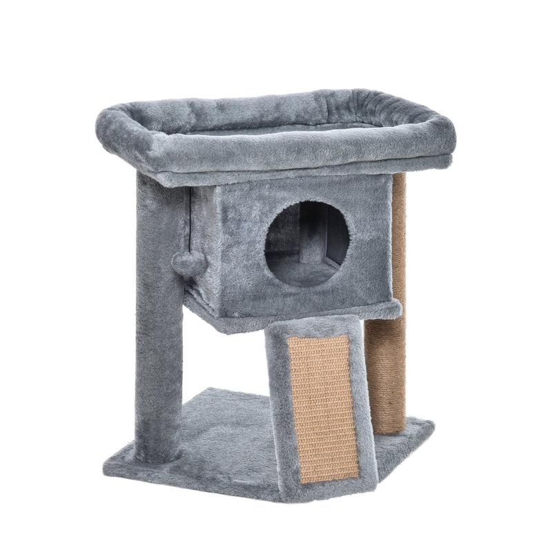 Cat Tree Tower, Cat Scratching Post Climbing Activity Centre, Grey
