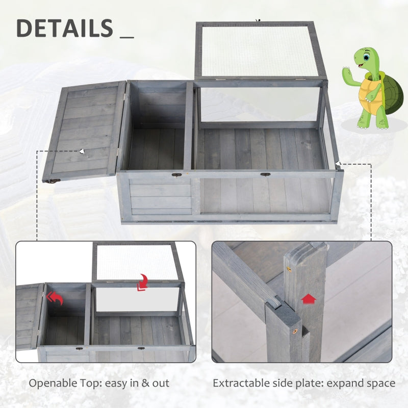 Tortoise House, Small Reptile House with Mesh Roofs, Wooden
