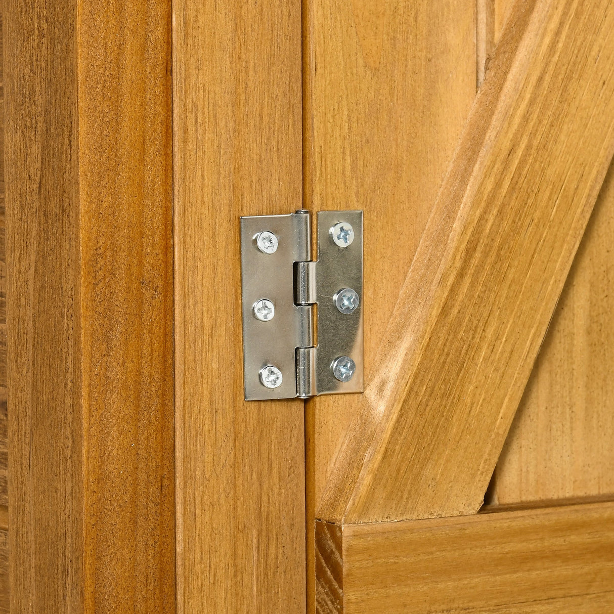 Fir Wood Garden Shed, with Asphalt Roof - Natural