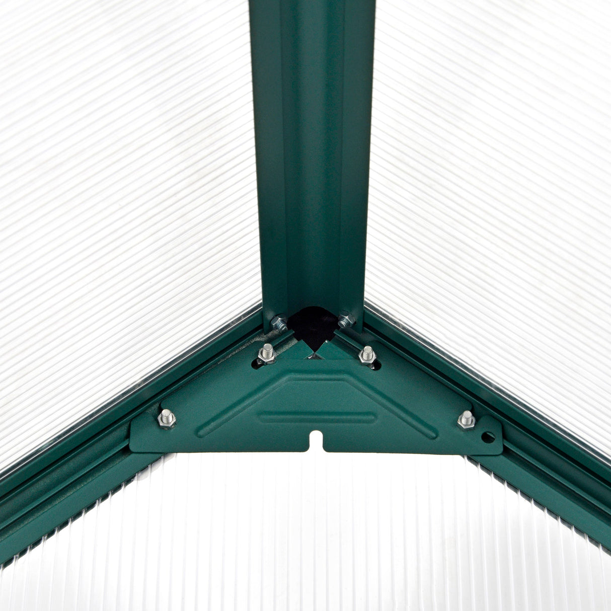 6x8 FT Polycarbonate Greenhouse with Raised Bed, Walk-in, Aluminium Frame