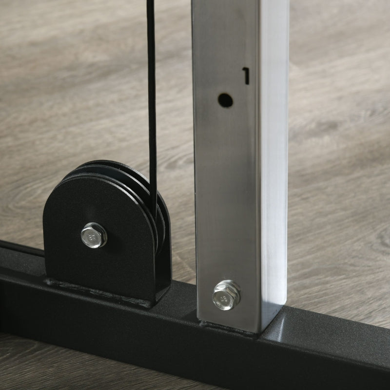 SPORTNOW Home Gym Machine, Multifunctional with Adjustable Pulleys and Pull Up Bar, Full Body Fitness
