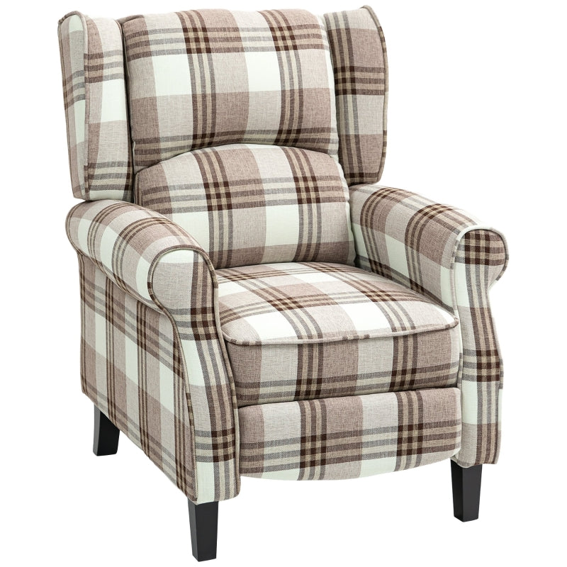 Armchair, 160?? Reclining with Footrest - Brown