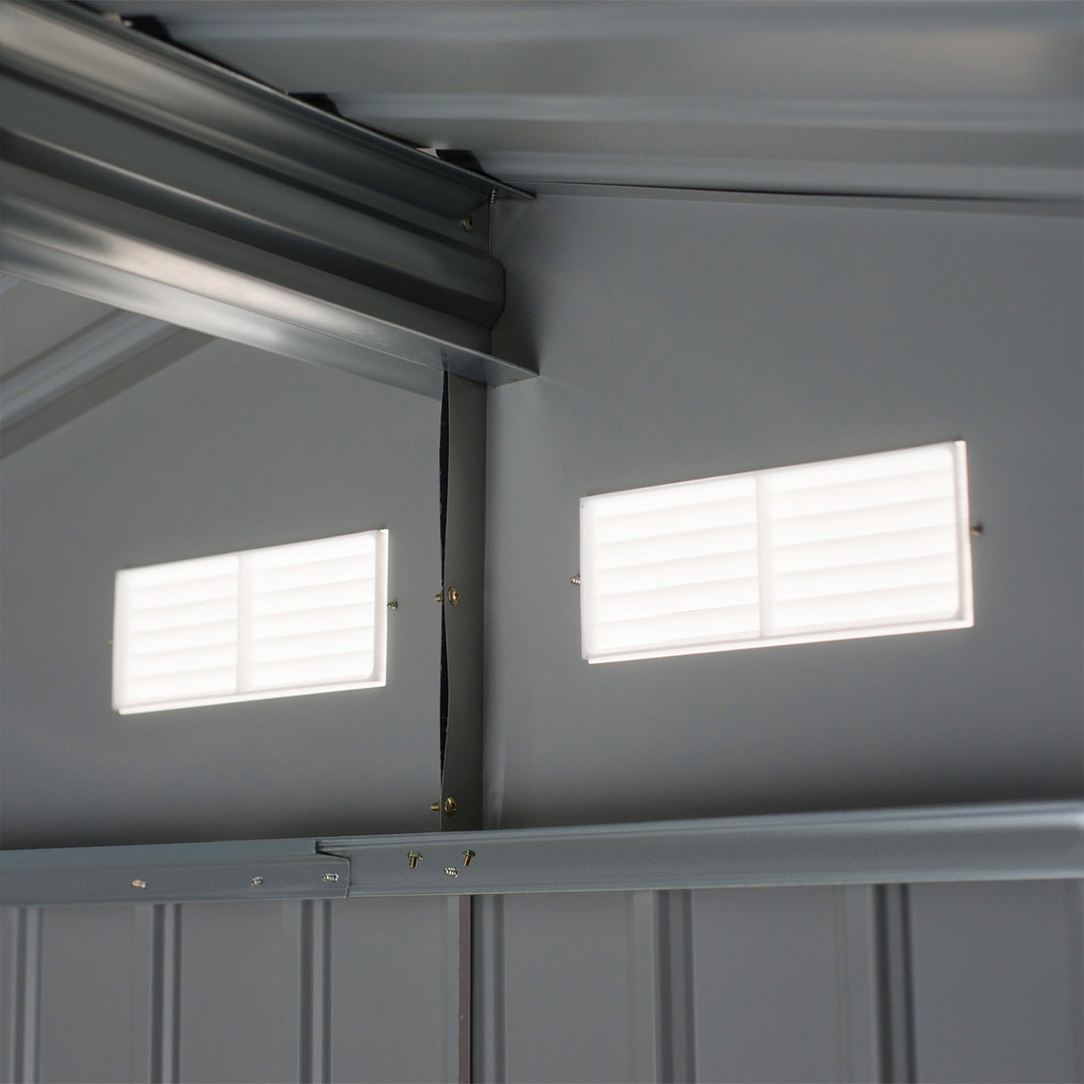 9 x 6ft Metal Garden Shed, Outdoor Storage Tool House with Ventilation, Foundation Kit & Lockable Double Doors, Green