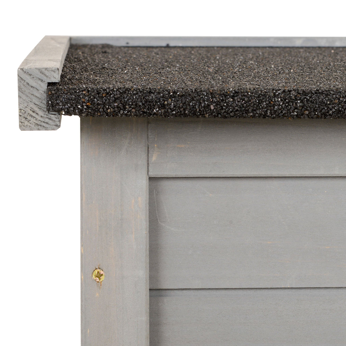 Garden Shed Wooden Storage Cabinet, Fir Wood, Grey