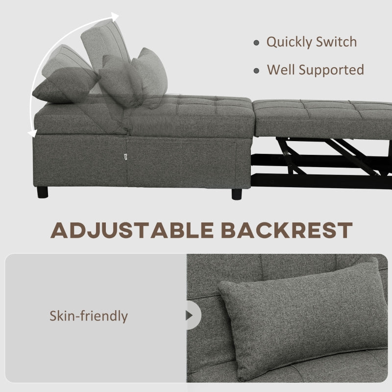 Four-In-One Sleeper Chair - Dark Grey