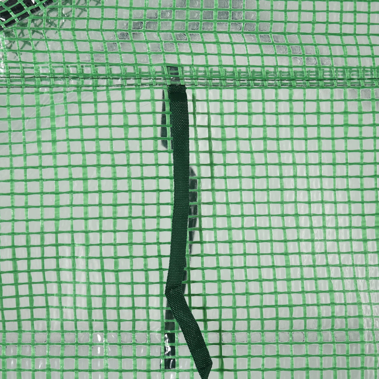 Walk in Greenhouse with Shelves, Steeple, Removable Cover, Green