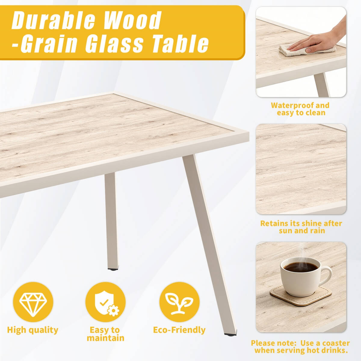 8 Seater Outdoor Garden Lounge Set – Rope Weave Sofa with Large Table and Cushions