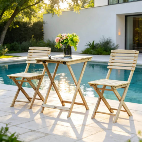 🆕 Coming Soon: Wooden Outdoor Dining Set☕