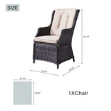 Ravenna 4-Seat Outdoor Dining Set - Round Dining Table (PAD-1709+010)