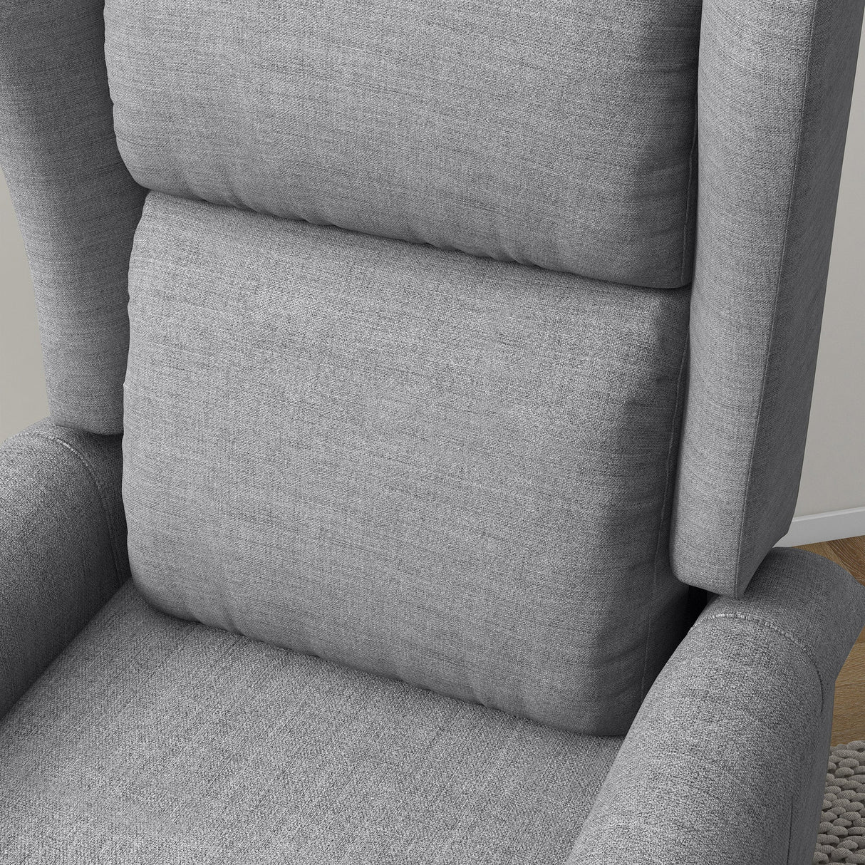 Power Lift Recliner Armchair, Electric Lift Chair for Elderly, Fabric, Grey