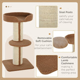 Cat Tower Scratching Posts Tree, 91cm Activity Centre, Brown