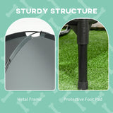 Raised Dog Bed Waterproof Elevated Pet Cot UV Protection Canopy, Grey