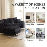 Sectional Couches GOMYWAY Modular U-Shaped with Double Chaise for Living Room Chenille Fabric