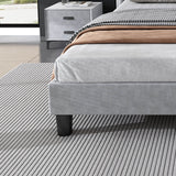 4ft6 Double Velvet LED Storage Bed - Upholstered Bed with USB & Type-C Charging, Grey