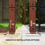 Retractable Roof Pergola 3x3m Natural Wood Finish