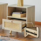 Set of 2 Solid Wood Side Cabinets - Freestanding Storage Cabinets