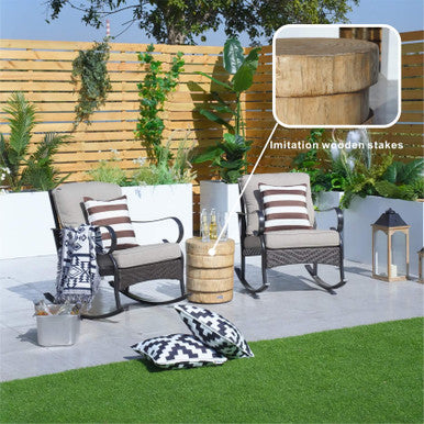 Outdoor Imitated Wood Side Table - PAT-2463ST