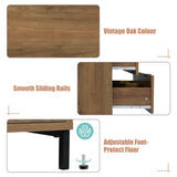Sideboard Cabinet with 6 Drawers - Dark Oak Storage Unit