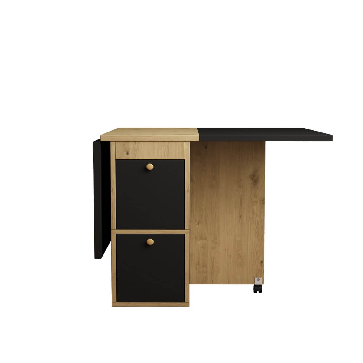 Dining Table Set with 4 Chairs – Extendable & Folding, Multifunctional Dining Table, 120 × 80 × 75 cm