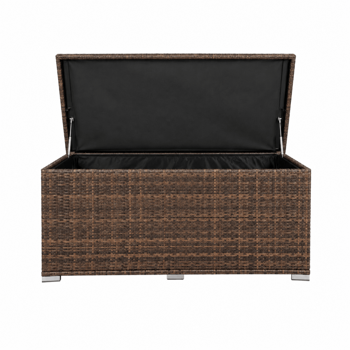 Rattan Garden Storage Box - Medium Outdoor Patio Storage Chest