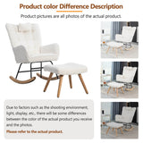 Rocking Recliner Chair - Padded Lounge Chair with Cushion for Living Room and Bedroom