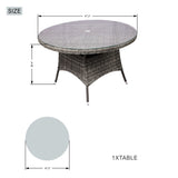 Ravenna 4-Seat Outdoor Dining Set - Round Dining Table (PAD-1709+010)