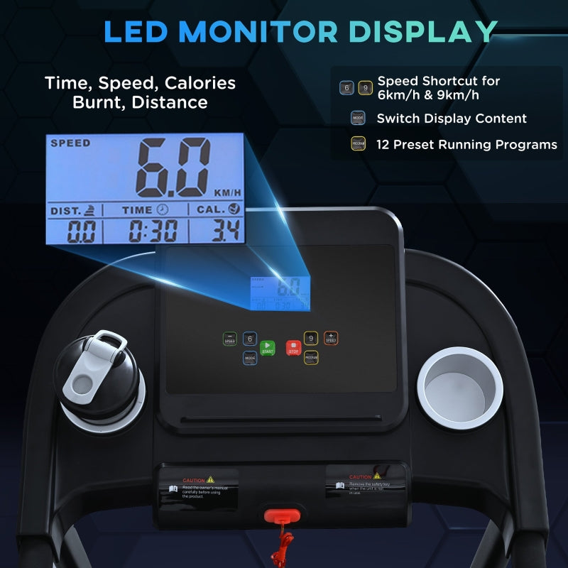 Treadmill Electric Motorised Running Machine with LED Display
