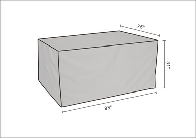 Waterproof Garden Furniture Cover RC-1403B - Heavy Duty, All-Season Protection (240 × 190 × 90 cm)
