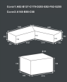Waterproof Outdoor Furniture Cover Set RC-2022 - L-Shaped Sofa & Table, Heavy Duty, All-Season Protection