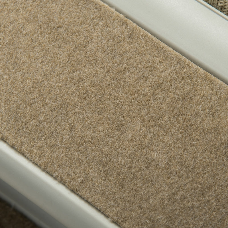 Foldable Four-Step Pet Stairs, Non-Slip Mats - Grey