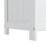 Storage Chest, Modern Storage Trunk with Safety Hinges, White