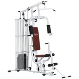 Multifunction Home Gym Weight Training Workout Station, White