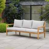 SOLARA Solid Wood 3-Seater Sofa