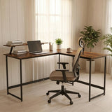 L Shaped Corner Desk - Home Office Computer Desk