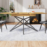 Extendable Dining Table 120–160 cm – Star Base Table with Metal Legs