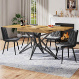 Extendable Dining Table 120–160 cm – Star Base Table with Metal Legs